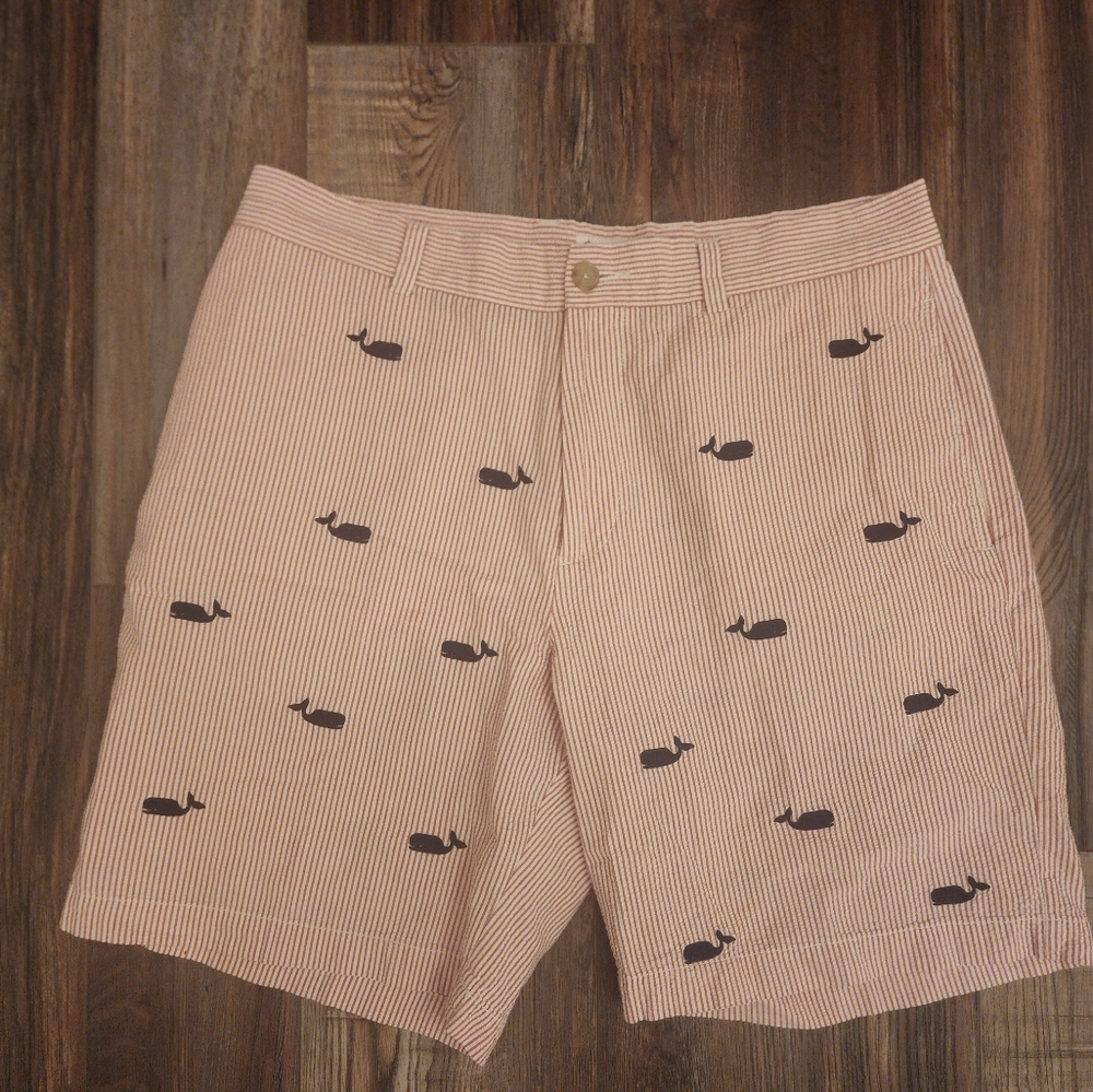 J. Crew Men's Striped Shorts with Whale Pattern